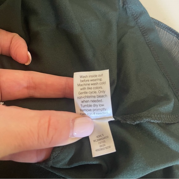 LC Lauren Conrad Dark Green Blouse - Picture 7 of 7